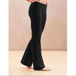 Athleta Gusset Coolmax Pull-on Black Yoga Pants/leggings Back Zip Pocket